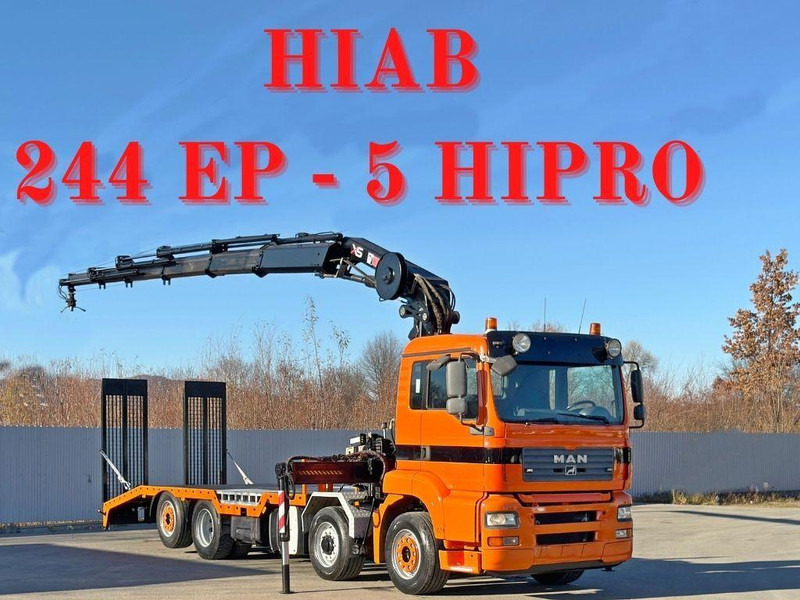 MAN TGA 35.480 / HIAB 244 EP - 5 HIPRO - Φορτηγό με ανοιχτή καρότσα, Φορτηγό με γερανό: φωτογραφία 1 MAN TGA 35.480 / HIAB 244 EP - 5 HIPRO - Φορτηγό με ανοιχτή καρότσα, Φορτηγό με γερανό: φωτογραφία 1