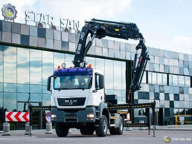 MAN TGS 18.360 4x4 HIAB 377-E6 XS Fly Jib Crane Kra - Φορτηγό με ανοιχτή καρότσα, Φορτηγό με γερανό: φωτογραφία 2 MAN TGS 18.360 4x4 HIAB 377-E6 XS Fly Jib Crane Kra - Φορτηγό με ανοιχτή καρότσα, Φορτηγό με γερανό: φωτογραφία 2