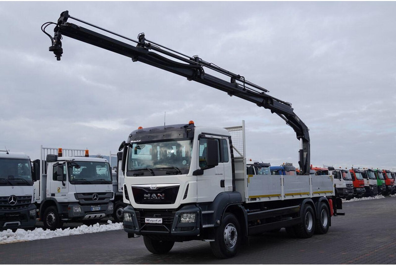 MAN TGS 26.400 / 6x4 / SKRZYNIOWY - 6,5M / HDS HIAB 188 4xwysów 13 M - Φορτηγό με ανοιχτή καρότσα, Φορτηγό με γερανό: φωτογραφία 1 MAN TGS 26.400 / 6x4 / SKRZYNIOWY - 6,5M / HDS HIAB 188 4xwysów 13 M - Φορτηγό με ανοιχτή καρότσα, Φορτηγό με γερανό: φωτογραφία 1