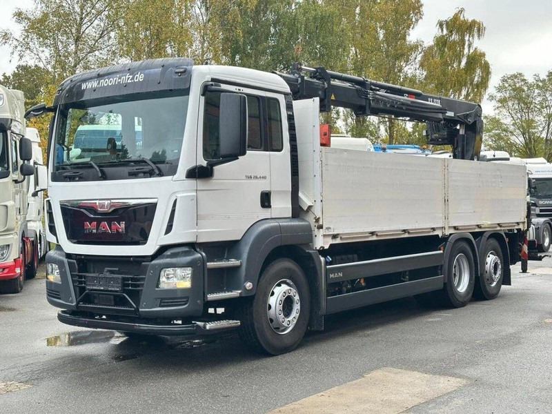 MAN TGS 26.440 6x2 Flatbed + Crane Hiab 177 K - Φορτηγό με ανοιχτή καρότσα, Φορτηγό με γερανό: φωτογραφία 2 MAN TGS 26.440 6x2 Flatbed + Crane Hiab 177 K - Φορτηγό με ανοιχτή καρότσα, Φορτηγό με γερανό: φωτογραφία 2