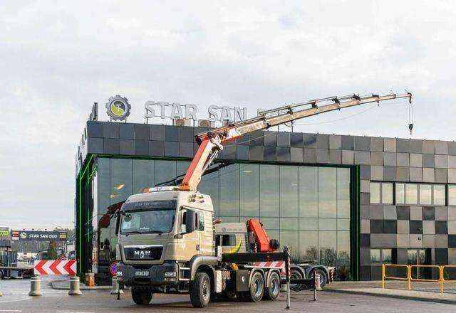 MAN TGS 26.480 6x6 PALFINGER PK 34002 SH Crane Winc - Φορτηγό με ανοιχτή καρότσα, Φορτηγό με γερανό: φωτογραφία 1 MAN TGS 26.480 6x6 PALFINGER PK 34002 SH Crane Winc - Φορτηγό με ανοιχτή καρότσα, Φορτηγό με γερανό: φωτογραφία 1