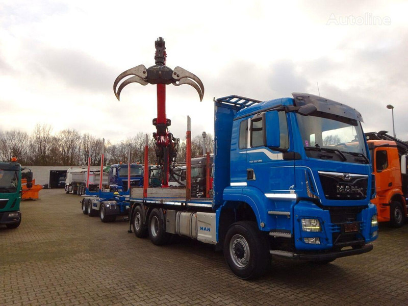 MAN TGS 28.500 6x4 Log truck + Crane Epsilon + Trailer - Φορτηγό ξυλείας, Φορτηγό με γερανό: φωτογραφία 5 MAN TGS 28.500 6x4 Log truck + Crane Epsilon + Trailer - Φορτηγό ξυλείας, Φορτηγό με γερανό: φωτογραφία 5