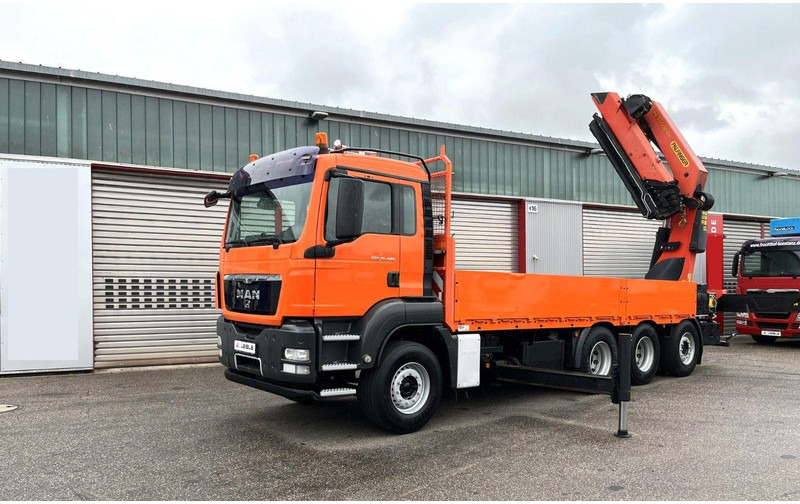 MAN TGS 35.480 8x4 Crane Palfinger PK 50002EH - Φορτηγό με ανοιχτή καρότσα, Φορτηγό με γερανό: φωτογραφία 2 MAN TGS 35.480 8x4 Crane Palfinger PK 50002EH - Φορτηγό με ανοιχτή καρότσα, Φορτηγό με γερανό: φωτογραφία 2