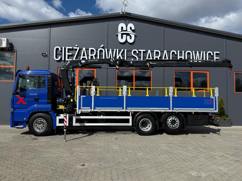 MAN TGS TGX 26.360 / E6 / 143tys km !!! skrzynia + żuraw HMF / manua - Φορτηγό με ανοιχτή καρότσα, Φορτηγό με γερανό: φωτογραφία 2 MAN TGS TGX 26.360 / E6 / 143tys km !!! skrzynia + żuraw HMF / manua - Φορτηγό με ανοιχτή καρότσα, Φορτηγό με γερανό: φωτογραφία 2