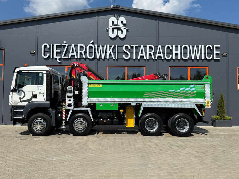 MAN TGS TGX 35.400 // 8x4 // E5 // wywrotka kiper + HDS z czerpakiem - Φορτηγό ανατρεπόμενο, Φορτηγό με γερανό: φωτογραφία 3 MAN TGS TGX 35.400 // 8x4 // E5 // wywrotka kiper + HDS z czerpakiem - Φορτηγό ανατρεπόμενο, Φορτηγό με γερανό: φωτογραφία 3