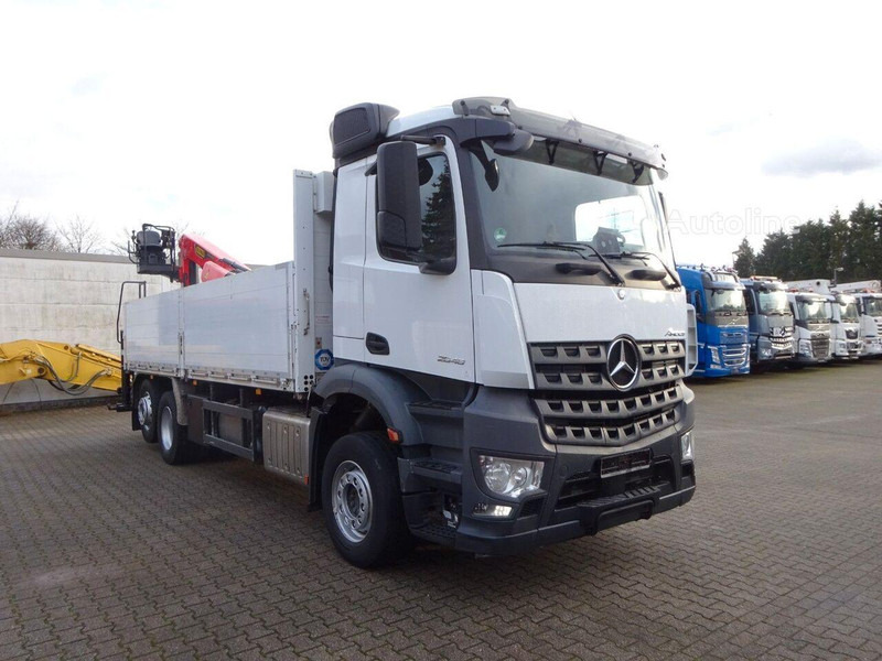 Mercedes-Benz 2648 - Flatbed+crane - Φορτηγό με ανοιχτή καρότσα, Φορτηγό με γερανό: φωτογραφία 3 Mercedes-Benz 2648 - Flatbed+crane - Φορτηγό με ανοιχτή καρότσα, Φορτηγό με γερανό: φωτογραφία 3