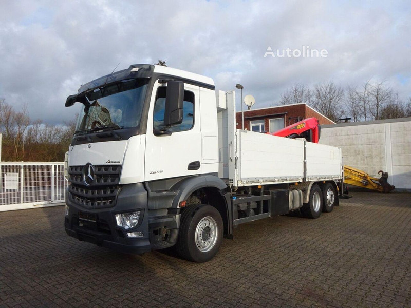 Mercedes-Benz 2648 - Flatbed+crane - Φορτηγό με ανοιχτή καρότσα, Φορτηγό με γερανό: φωτογραφία 1 Mercedes-Benz 2648 - Flatbed+crane - Φορτηγό με ανοιχτή καρότσα, Φορτηγό με γερανό: φωτογραφία 1