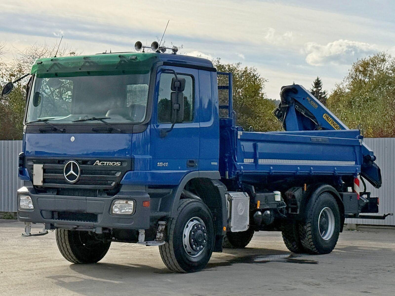 Mercedes-Benz ACTROS 1841 * PK 10501 + FUNK * TOP * 4x4 - Φορτηγό ανατρεπόμενο, Φορτηγό με γερανό: φωτογραφία 2 Mercedes-Benz ACTROS 1841 * PK 10501 + FUNK * TOP * 4x4 - Φορτηγό ανατρεπόμενο, Φορτηγό με γερανό: φωτογραφία 2