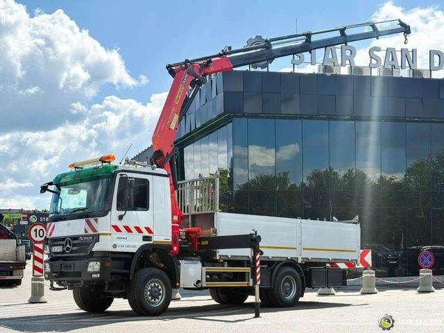 Mercedes-Benz ACTROS 2044A 4x4 Palfinger PK 20002 hds Crane - Φορτηγό με ανοιχτή καρότσα, Φορτηγό με γερανό: φωτογραφία 1 Mercedes-Benz ACTROS 2044A 4x4 Palfinger PK 20002 hds Crane - Φορτηγό με ανοιχτή καρότσα, Φορτηγό με γερανό: φωτογραφία 1