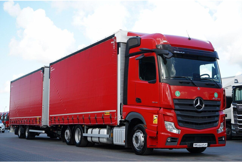 Mercedes-Benz ACTROS 2545 / ZESTAW TANDEM 120 M3 / PRZEJAZDOWY / 6x2 / OŚ POD - Φορτηγό μουσαμάς: φωτογραφία 1 Mercedes-Benz ACTROS 2545 / ZESTAW TANDEM 120 M3 / PRZEJAZDOWY / 6x2 / OŚ POD - Φορτηγό μουσαμάς: φωτογραφία 1