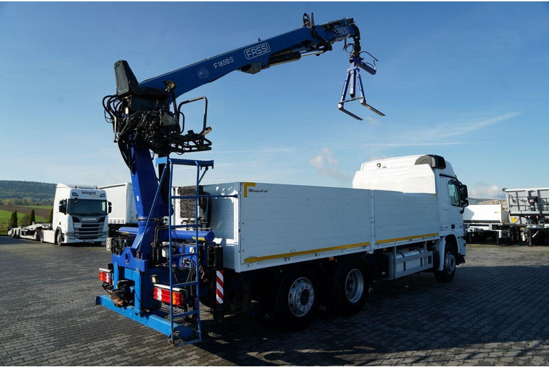 Mercedes-Benz ACTROS 2548 / 6x2 / BURTOWA - 6,5 M / OŚ PODNOSZONA / HDS FASSI - Φορτηγό με ανοιχτή καρότσα, Φορτηγό με γερανό: φωτογραφία 4 Mercedes-Benz ACTROS 2548 / 6x2 / BURTOWA - 6,5 M / OŚ PODNOSZONA / HDS FASSI - Φορτηγό με ανοιχτή καρότσα, Φορτηγό με γερανό: φωτογραφία 4