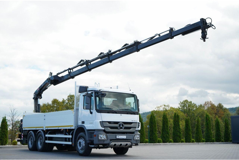 Mercedes-Benz ACTROS 2636 / 6x4 / SKRZYNIOWY 6,5 M + HDS HIAB / MOCNA PODŁOGA - Φορτηγό με ανοιχτή καρότσα, Φορτηγό με γερανό: φωτογραφία 1 Mercedes-Benz ACTROS 2636 / 6x4 / SKRZYNIOWY 6,5 M + HDS HIAB / MOCNA PODŁOGA - Φορτηγό με ανοιχτή καρότσα, Φορτηγό με γερανό: φωτογραφία 1