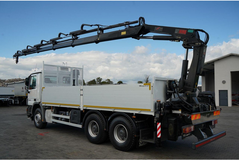 Mercedes-Benz ACTROS 2636 / 6x4 / SKRZYNIOWY 6,5 M + HDS HIAB / MOCNA PODŁOGA - Φορτηγό με ανοιχτή καρότσα, Φορτηγό με γερανό: φωτογραφία 4 Mercedes-Benz ACTROS 2636 / 6x4 / SKRZYNIOWY 6,5 M + HDS HIAB / MOCNA PODŁOGA - Φορτηγό με ανοιχτή καρότσα, Φορτηγό με γερανό: φωτογραφία 4