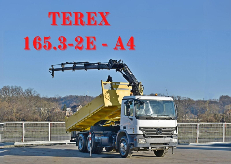 Mercedes-Benz ACTROS 2636 * TEREX 165.2E - A4 + FUNK/6x4 - Φορτηγό ανατρεπόμενο, Φορτηγό με γερανό: φωτογραφία 1 Mercedes-Benz ACTROS 2636 * TEREX 165.2E - A4 + FUNK/6x4 - Φορτηγό ανατρεπόμενο, Φορτηγό με γερανό: φωτογραφία 1