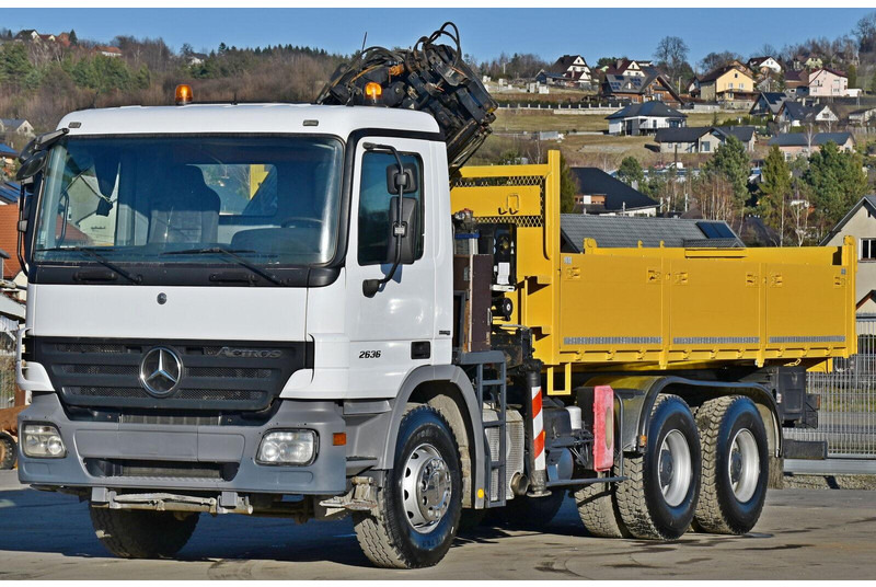 Mercedes-Benz ACTROS 2636 * TEREX 165.2E - A4 + FUNK/6x4 - Φορτηγό ανατρεπόμενο, Φορτηγό με γερανό: φωτογραφία 4 Mercedes-Benz ACTROS 2636 * TEREX 165.2E - A4 + FUNK/6x4 - Φορτηγό ανατρεπόμενο, Φορτηγό με γερανό: φωτογραφία 4