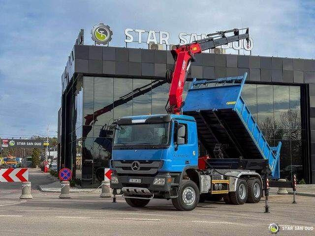Mercedes-Benz ACTROS 3341 6x6 HMF 4220 K4 CRANE KIPPER - Φορτηγό ανατρεπόμενο, Φορτηγό με γερανό: φωτογραφία 1 Mercedes-Benz ACTROS 3341 6x6 HMF 4220 K4 CRANE KIPPER - Φορτηγό ανατρεπόμενο, Φορτηγό με γερανό: φωτογραφία 1