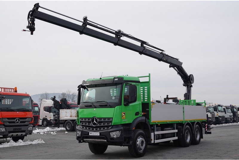 Mercedes-Benz AROCS 2636 / 6x4 / SKRZYNIOWY- 6,5 M / + HDS HIAB 4x wysów: 13 m - Φορτηγό με ανοιχτή καρότσα, Φορτηγό με γερανό: φωτογραφία 1 Mercedes-Benz AROCS 2636 / 6x4 / SKRZYNIOWY- 6,5 M / + HDS HIAB 4x wysów: 13 m - Φορτηγό με ανοιχτή καρότσα, Φορτηγό με γερανό: φωτογραφία 1