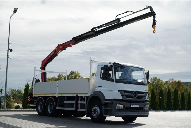 Φορτηγό με ανοιχτή καρότσα, Φορτηγό με γερανό Mercedes-Benz / AXOR 2633 / 6X4 / SKRZYNIOWY - 6,55 M / MOCNA PODŁOGA / HDS FA: φωτογραφία 7 Φορτηγό με ανοιχτή καρότσα, Φορτηγό με γερανό Mercedes-Benz / AXOR 2633 / 6X4 / SKRZYNIOWY - 6,55 M / MOCNA PODŁOGA / HDS FA: φωτογραφία 7