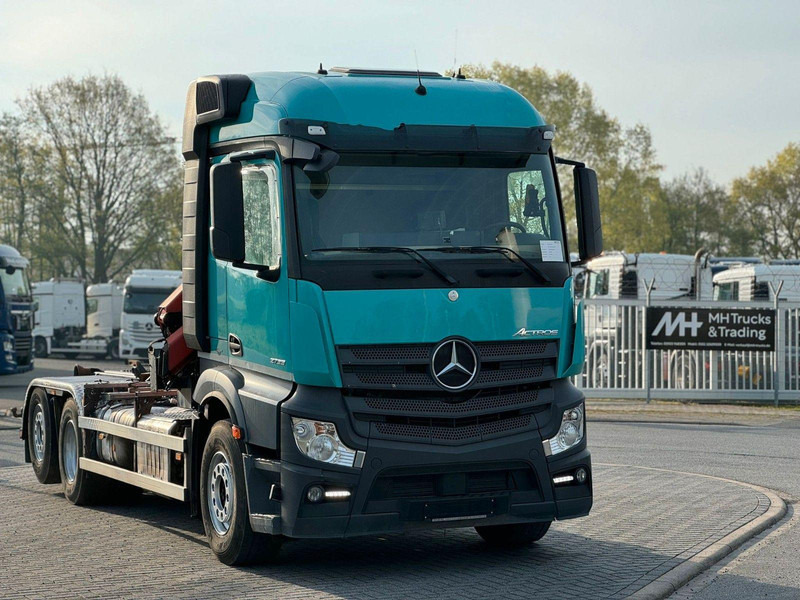 Mercedes-Benz Actros 2540 6x2 Abrollkipper Kran PK 11001 - Φορτηγό με ανοιχτή καρότσα, Φορτηγό με γερανό: φωτογραφία 1 Mercedes-Benz Actros 2540 6x2 Abrollkipper Kran PK 11001 - Φορτηγό με ανοιχτή καρότσα, Φορτηγό με γερανό: φωτογραφία 1