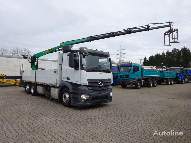 Leasing Mercedes-Benz Antos 2543 - Flatbed+crane 6x2 Mercedes-Benz Antos 2543 - Flatbed+crane 6x2: φωτογραφία 11