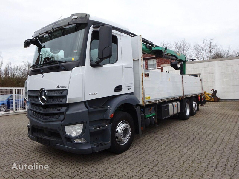 Mercedes-Benz Antos 2543 - Flatbed+crane 6x2 - Φορτηγό με ανοιχτή καρότσα, Φορτηγό με γερανό: φωτογραφία 2 Mercedes-Benz Antos 2543 - Flatbed+crane 6x2 - Φορτηγό με ανοιχτή καρότσα, Φορτηγό με γερανό: φωτογραφία 2