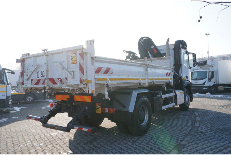 Φορτηγό ανατρεπόμενο, Φορτηγό με γερανό Mercedes-Benz Arocs 1833 3-Way Tipper Crane HIAB X-DUO 128 B: φωτογραφία 11