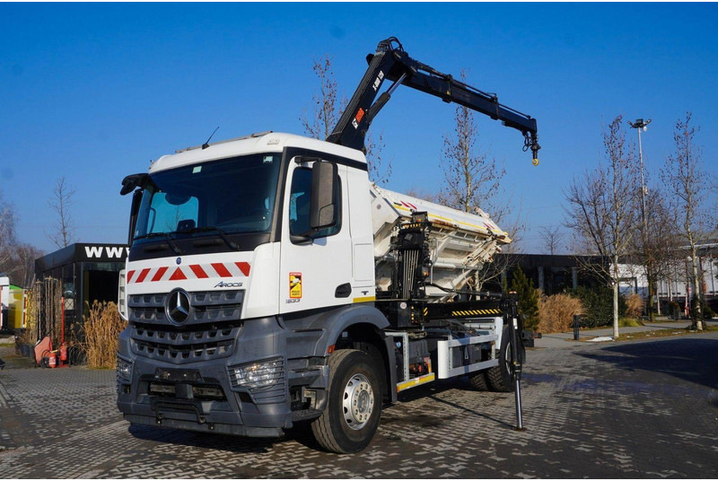 Mercedes-Benz Arocs 1833 3-Way Tipper Crane HIAB X-DUO 128 B - Φορτηγό ανατρεπόμενο, Φορτηγό με γερανό: φωτογραφία 3 Mercedes-Benz Arocs 1833 3-Way Tipper Crane HIAB X-DUO 128 B - Φορτηγό ανατρεπόμενο, Φορτηγό με γερανό: φωτογραφία 3