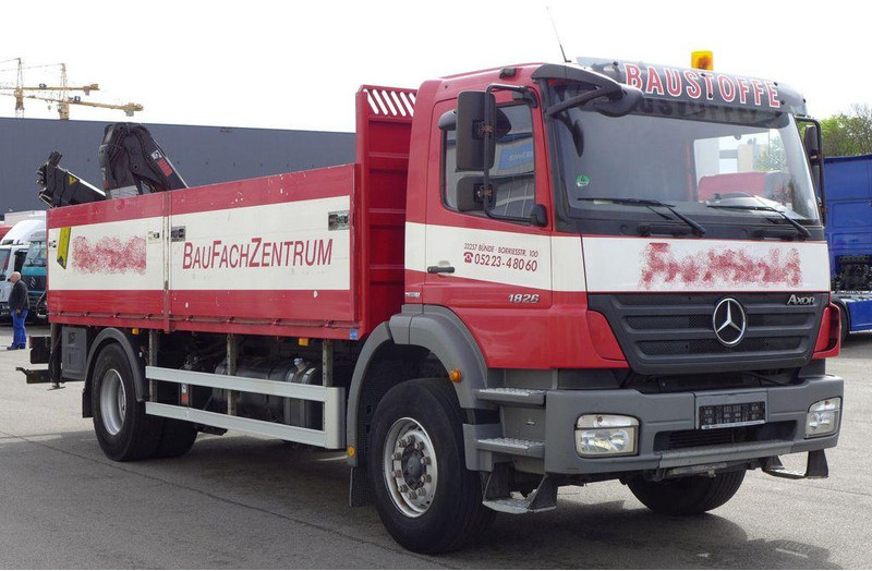 Mercedes-Benz Axor 1826 *Euro5*TÜV*HIAB 099B-2 DUO*1824 1829 - Φορτηγό με ανοιχτή καρότσα, Φορτηγό με γερανό: φωτογραφία 4 Mercedes-Benz Axor 1826 *Euro5*TÜV*HIAB 099B-2 DUO*1824 1829 - Φορτηγό με ανοιχτή καρότσα, Φορτηγό με γερανό: φωτογραφία 4