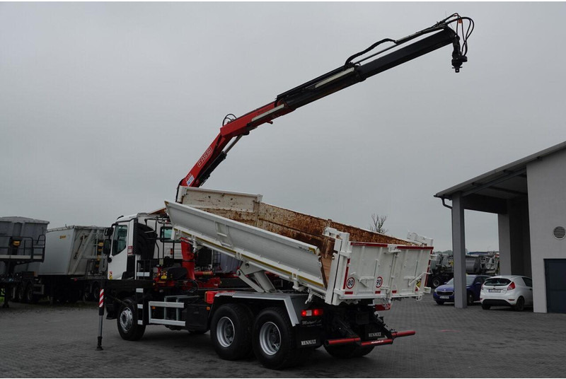 Renault C 380 / 6x4 / WYWROTKA 3 STRONNA + HDS FASSI F135 / HYDROBURTA - Φορτηγό ανατρεπόμενο, Φορτηγό με γερανό: φωτογραφία 3 Renault C 380 / 6x4 / WYWROTKA 3 STRONNA + HDS FASSI F135 / HYDROBURTA - Φορτηγό ανατρεπόμενο, Φορτηγό με γερανό: φωτογραφία 3