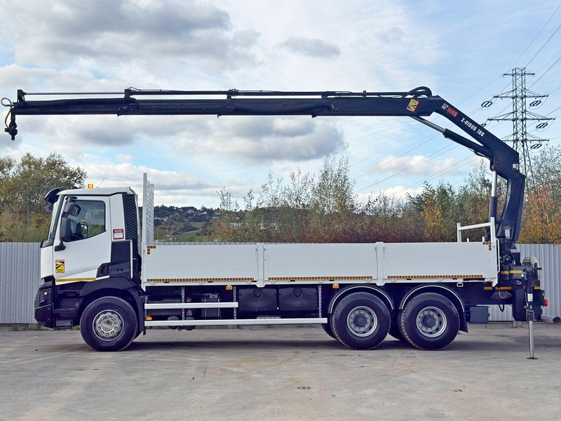 Renault C 380* HIAB X-HIDUO 188 B-3/FUNK*6x4 - Φορτηγό με ανοιχτή καρότσα, Φορτηγό με γερανό: φωτογραφία 5 Renault C 380* HIAB X-HIDUO 188 B-3/FUNK*6x4 - Φορτηγό με ανοιχτή καρότσα, Φορτηγό με γερανό: φωτογραφία 5
