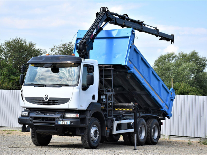 Renault KERAX 370 DXI - Φορτηγό ανατρεπόμενο, Φορτηγό με γερανό: φωτογραφία 1 Renault KERAX 370 DXI - Φορτηγό ανατρεπόμενο, Φορτηγό με γερανό: φωτογραφία 1