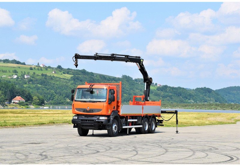 Renault KERAX 410 * HIAB 144 B-3 HIDUO / 6x4 * TOP - Φορτηγό με ανοιχτή καρότσα, Φορτηγό με γερανό: φωτογραφία 2 Renault KERAX 410 * HIAB 144 B-3 HIDUO / 6x4 * TOP - Φορτηγό με ανοιχτή καρότσα, Φορτηγό με γερανό: φωτογραφία 2