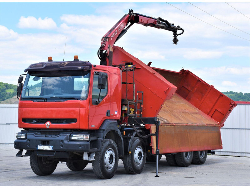 Renault KERAX 420 DCI Kipper 6,30m+FASSI F95AXS.21+FUNK - Φορτηγό ανατρεπόμενο, Φορτηγό με γερανό: φωτογραφία 3 Renault KERAX 420 DCI Kipper 6,30m+FASSI F95AXS.21+FUNK - Φορτηγό ανατρεπόμενο, Φορτηγό με γερανό: φωτογραφία 3