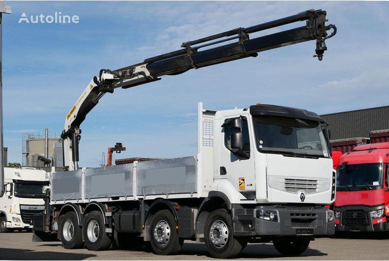 Renault Premium 430DXi - Φορτηγό με ανοιχτή καρότσα, Φορτηγό με γερανό: φωτογραφία 1 Renault Premium 430DXi - Φορτηγό με ανοιχτή καρότσα, Φορτηγό με γερανό: φωτογραφία 1