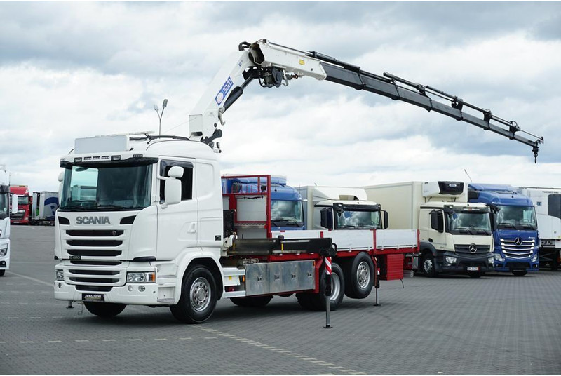 Scania G 490 / 6 X 2 / SKRZYNIOWY + HDS / HMF 3220 K7 / WYSIĘG 18,9 M - Φορτηγό με ανοιχτή καρότσα, Φορτηγό με γερανό: φωτογραφία 1 Scania G 490 / 6 X 2 / SKRZYNIOWY + HDS / HMF 3220 K7 / WYSIĘG 18,9 M - Φορτηγό με ανοιχτή καρότσα, Φορτηγό με γερανό: φωτογραφία 1