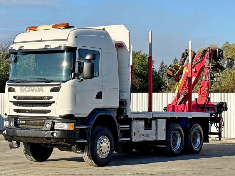Scania G490 - Φορτηγό ξυλείας, Φορτηγό με γερανό: φωτογραφία 4 Scania G490 - Φορτηγό ξυλείας, Φορτηγό με γερανό: φωτογραφία 4