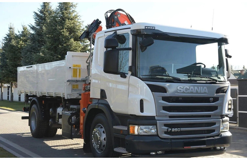 Scania P 250 - 3 way tipper + crane - Φορτηγό ανατρεπόμενο, Φορτηγό με γερανό: φωτογραφία 2 Scania P 250 - 3 way tipper + crane - Φορτηγό ανατρεπόμενο, Φορτηγό με γερανό: φωτογραφία 2