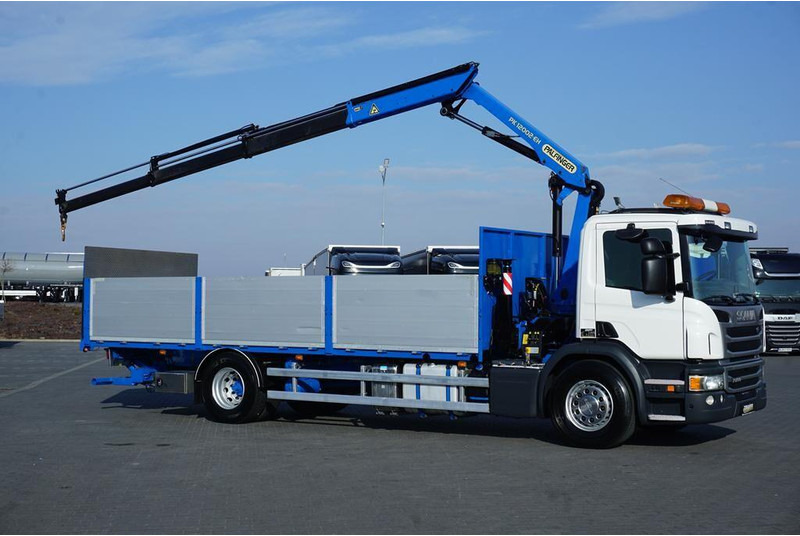 Scania P 250 / ACC / SKRZYNIOWY + HDS + WINDA / PALFINGER PK 12 002 - E - Φορτηγό με ανοιχτή καρότσα, Φορτηγό με γερανό: φωτογραφία 4 Scania P 250 / ACC / SKRZYNIOWY + HDS + WINDA / PALFINGER PK 12 002 - E - Φορτηγό με ανοιχτή καρότσα, Φορτηγό με γερανό: φωτογραφία 4