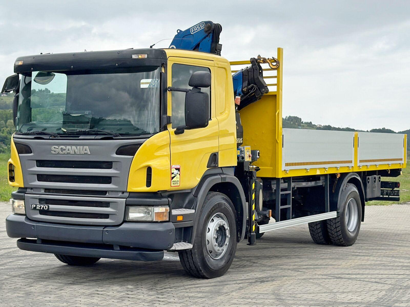 Scania P 270 * FASSI F110A.23 + FUNK * TOPZUSTAND - Φορτηγό με ανοιχτή καρότσα, Φορτηγό με γερανό: φωτογραφία 4 Scania P 270 * FASSI F110A.23 + FUNK * TOPZUSTAND - Φορτηγό με ανοιχτή καρότσα, Φορτηγό με γερανό: φωτογραφία 4