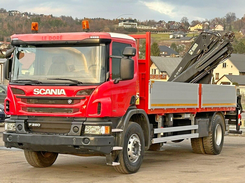 Scania P 280 * HIAB 122 E - 2 HIDUO + FUNK* TOPZUSTAND - Φορτηγό με ανοιχτή καρότσα, Φορτηγό με γερανό: φωτογραφία 3 Scania P 280 * HIAB 122 E - 2 HIDUO + FUNK* TOPZUSTAND - Φορτηγό με ανοιχτή καρότσα, Φορτηγό με γερανό: φωτογραφία 3
