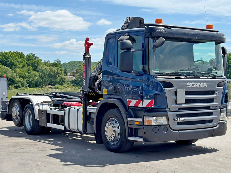 Scania P 360 * ABROLLKIPPER * HIAB 111 BS -2 HIDUO/FUNK - Φορτηγό φόρτωσης γάντζου, Φορτηγό με γερανό: φωτογραφία 3 Scania P 360 * ABROLLKIPPER * HIAB 111 BS -2 HIDUO/FUNK - Φορτηγό φόρτωσης γάντζου, Φορτηγό με γερανό: φωτογραφία 3