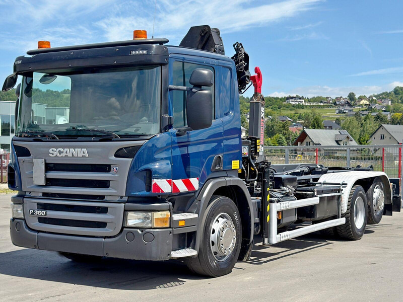 Scania P 360 * ABROLLKIPPER * HIAB 111 BS -2 HIDUO/FUNK - Φορτηγό φόρτωσης γάντζου, Φορτηγό με γερανό: φωτογραφία 4 Scania P 360 * ABROLLKIPPER * HIAB 111 BS -2 HIDUO/FUNK - Φορτηγό φόρτωσης γάντζου, Φορτηγό με γερανό: φωτογραφία 4
