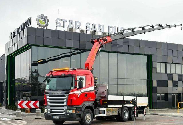 Scania R500 6x2 PALFINGER PK 29002 Crane Kran - Φορτηγό με ανοιχτή καρότσα, Φορτηγό με γερανό: φωτογραφία 1 Scania R500 6x2 PALFINGER PK 29002 Crane Kran - Φορτηγό με ανοιχτή καρότσα, Φορτηγό με γερανό: φωτογραφία 1