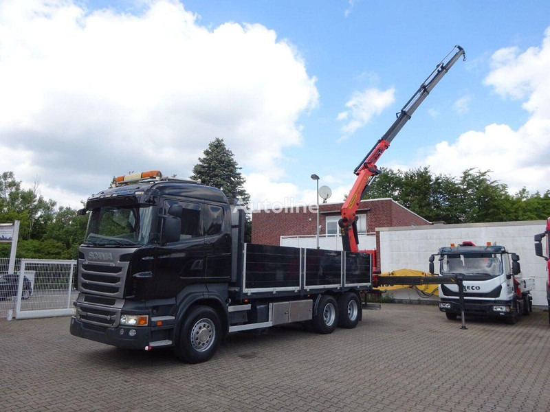 Scania R620 Flatbed + crane PK 22002 EH 6x2 - Φορτηγό με ανοιχτή καρότσα, Φορτηγό με γερανό: φωτογραφία 1 Scania R620 Flatbed + crane PK 22002 EH 6x2 - Φορτηγό με ανοιχτή καρότσα, Φορτηγό με γερανό: φωτογραφία 1