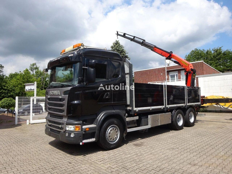 Scania R620 V8 6x2 Flatbed + Palfinger Crane PK 22002 EH - Φορτηγό με ανοιχτή καρότσα, Φορτηγό με γερανό: φωτογραφία 3 Scania R620 V8 6x2 Flatbed + Palfinger Crane PK 22002 EH - Φορτηγό με ανοιχτή καρότσα, Φορτηγό με γερανό: φωτογραφία 3