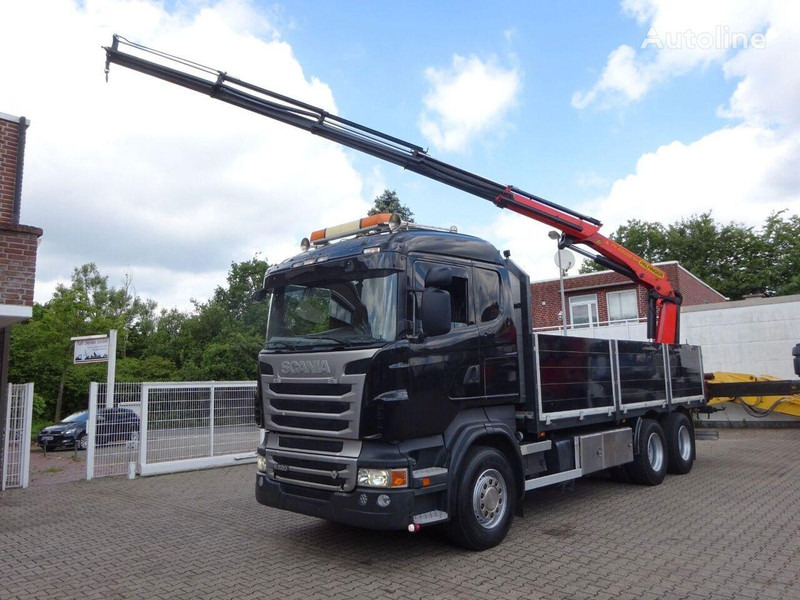 Scania R620 V8 - Flatbed+crane - Φορτηγό με ανοιχτή καρότσα, Φορτηγό με γερανό: φωτογραφία 3 Scania R620 V8 - Flatbed+crane - Φορτηγό με ανοιχτή καρότσα, Φορτηγό με γερανό: φωτογραφία 3