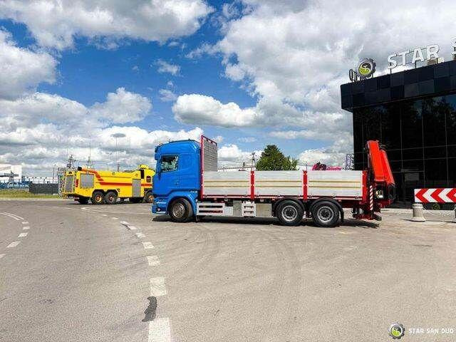 Φορτηγό με ανοιχτή καρότσα, Φορτηγό με γερανό Scania R730: φωτογραφία 15