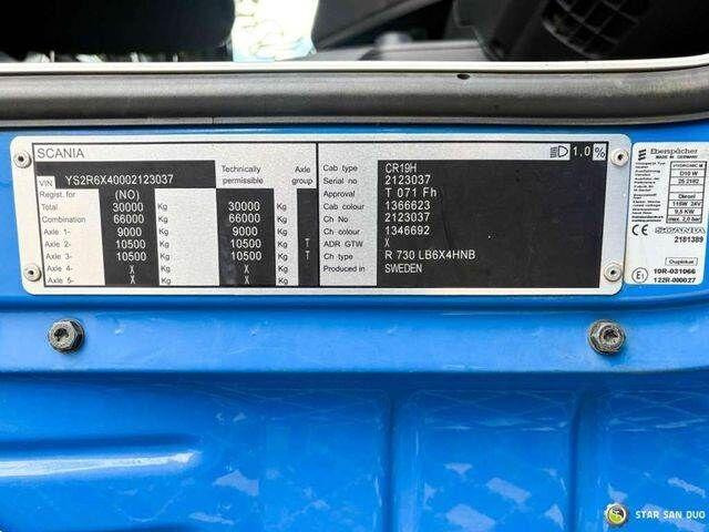 Φορτηγό με ανοιχτή καρότσα, Φορτηγό με γερανό Scania R730: φωτογραφία 16