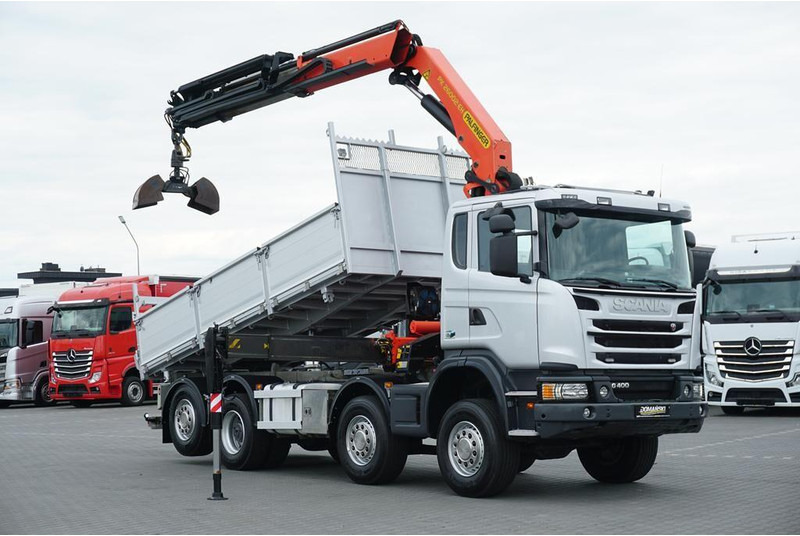 Scanvo G 400 / E 5 / 8 X 4 / 4 x 4 / WYWROTKA + HDS / TRIDEM / PALFINGE - Φορτηγό ανατρεπόμενο, Φορτηγό με γερανό: φωτογραφία 2 Scanvo G 400 / E 5 / 8 X 4 / 4 x 4 / WYWROTKA + HDS / TRIDEM / PALFINGE - Φορτηγό ανατρεπόμενο, Φορτηγό με γερανό: φωτογραφία 2