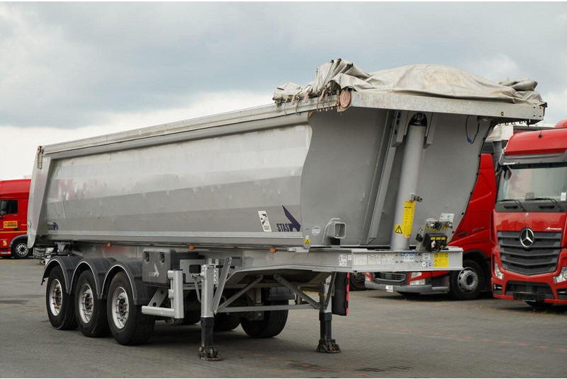 Stas WYWROTKA / 26m3 / ALUMINIOWA / OŚ PONOSZONA / SKRĘTNA / OSIE SA - Επικαθήμενο ανατρεπόμενο: φωτογραφία 1 Stas WYWROTKA / 26m3 / ALUMINIOWA / OŚ PONOSZONA / SKRĘTNA / OSIE SA - Επικαθήμενο ανατρεπόμενο: φωτογραφία 1